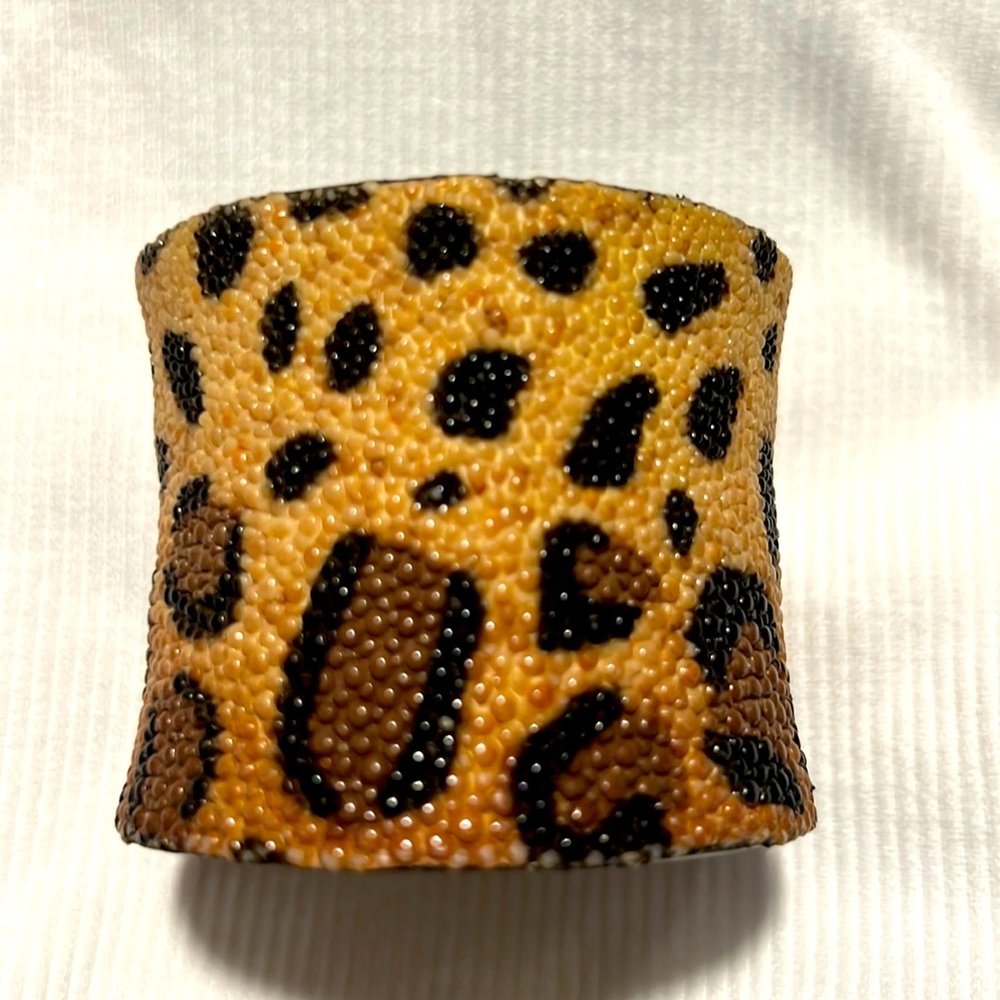 Rustic Cuff stingray leopard cuff